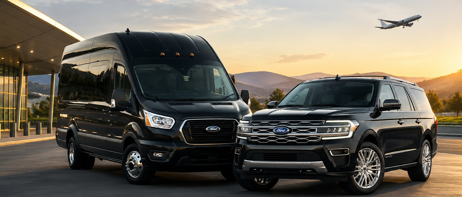 Airport shuttle SUV and van transportation